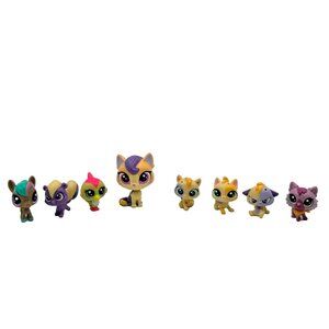 Littlest Pet Shop Lot Of 8 Frowny Floretta Falala Fuzzette Fluffball Read
